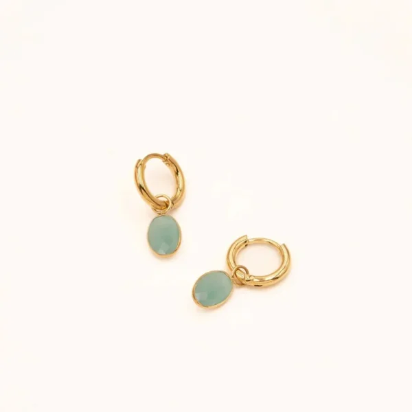 Boucles Azalée (aventurine verte)