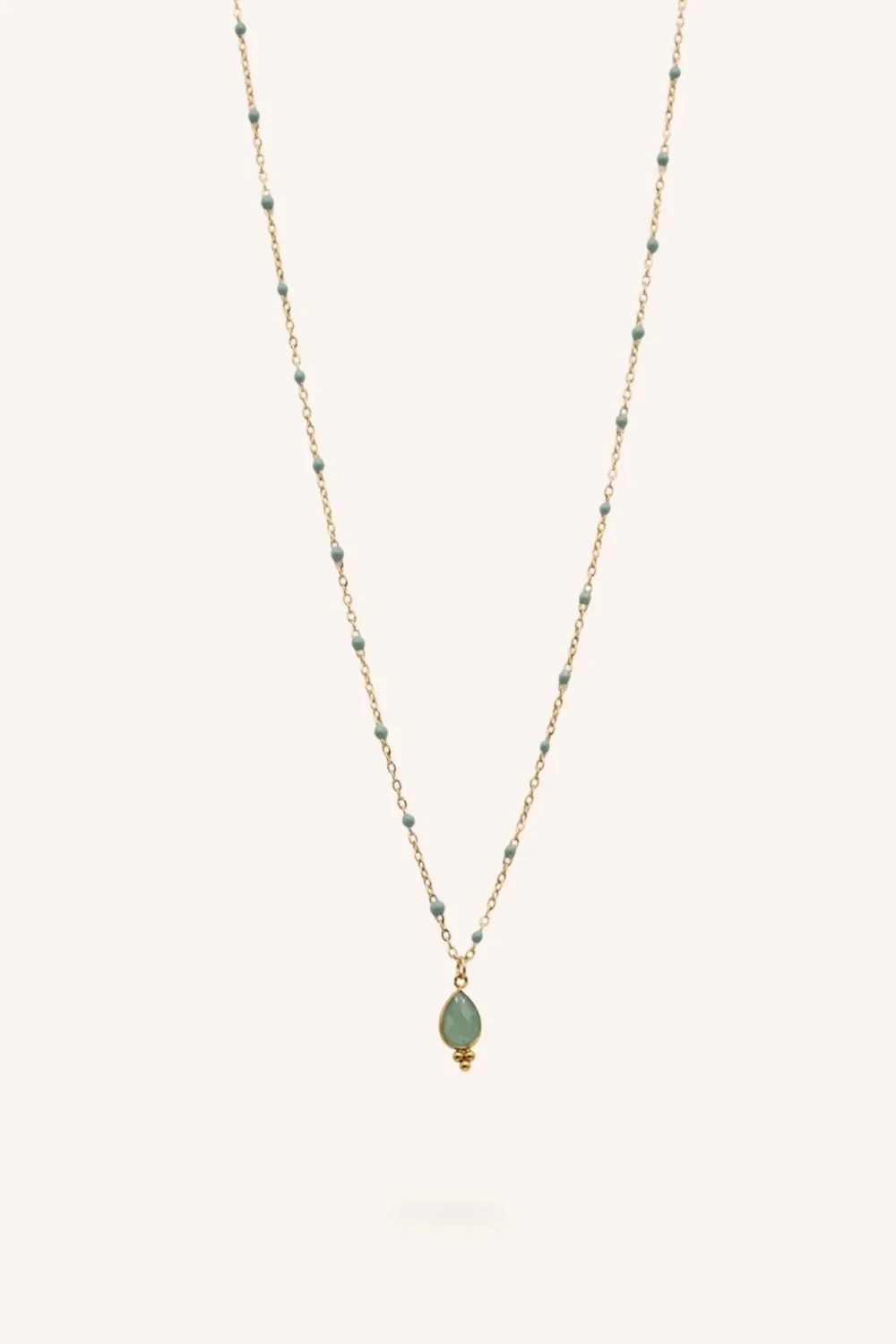 Collier Aveny (aventurine verte)